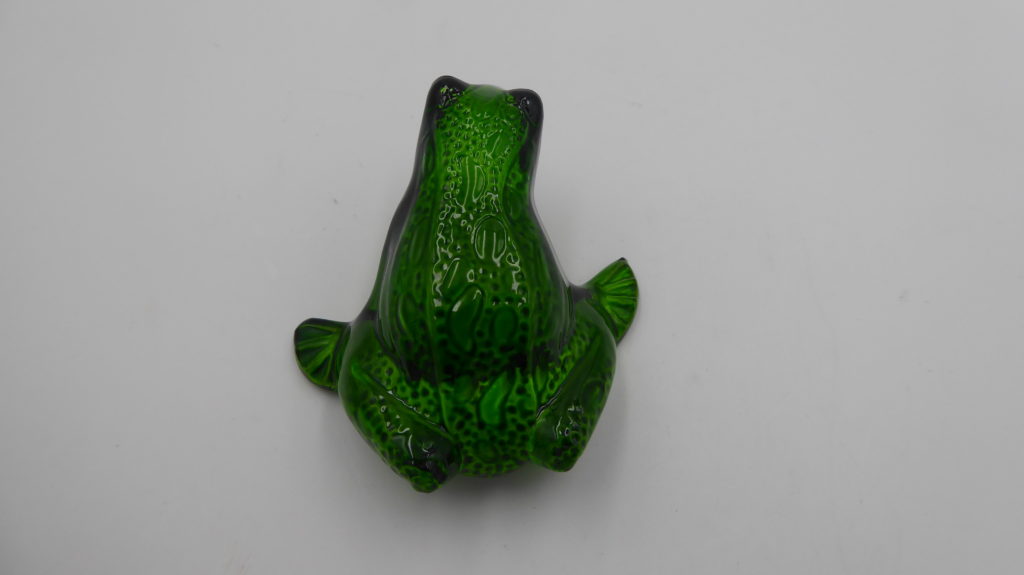 Grenouille Sauteuse Lalique En Cristal Vert Grenouilles Du Monde